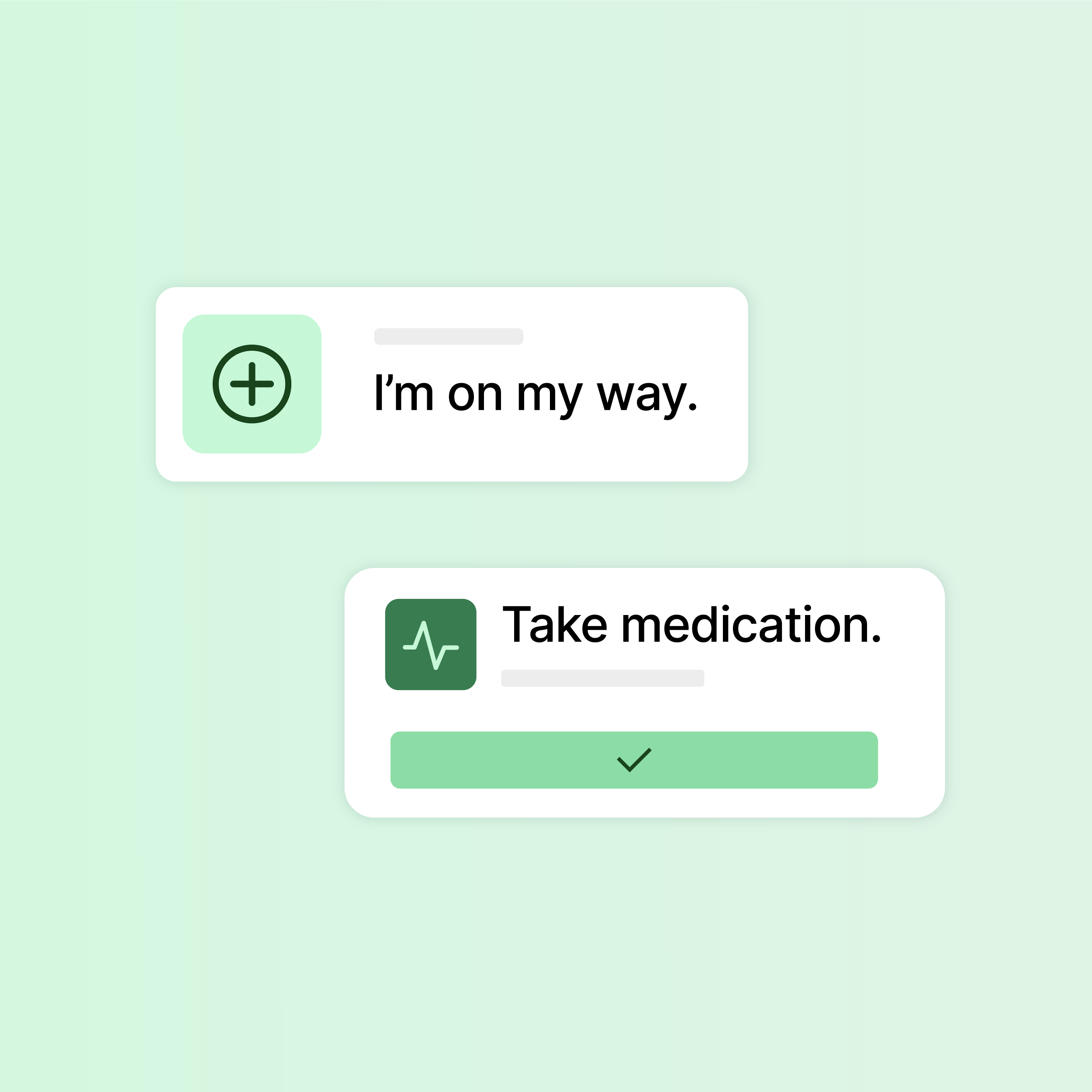 Keep patients informed mockup